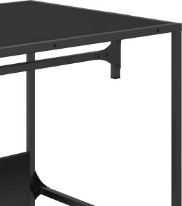 vidaXL Szafa, czarna, 90x50x180 cm, materiał drewnopochodny 7