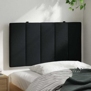 vidaXL Poduszka na wezgłowie, czarna, 80 cm, tkanina 3