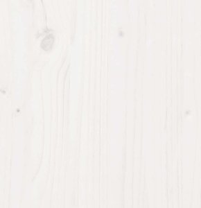 vidaXL Rama łóżka bez materaca, biała, 90x200 cm, lite drewno sosnowe 9