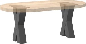 vidaXL Nogi do stolika kawowego, 2 szt., antracyt, stal 8