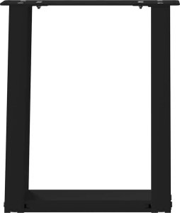 vidaXL Nogi do stolika kawowego, 2 szt., czarne, 38x(42-43) cm, stal 5