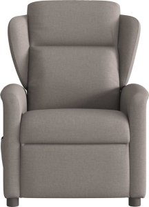 vidaXL Rozkładany fotel masujący, elektryczny, kolor taupe, tkanina 5