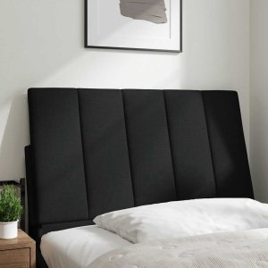 vidaXL Poduszka na wezgłowie, czarna, 90 cm, tkanina 2