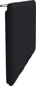 vidaXL Poduszka na wezgłowie, czarna, 90 cm, tkanina 5