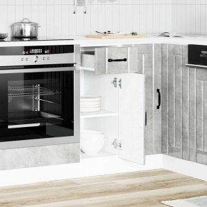 vidaXL Szafka kuchenna dolna Lucca Betonowa szarość Drewno klejone 2