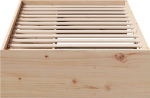 vidaXL vidaXL Łóżko dzienne bez materaca 75x190 cm lite drewno sosnowe 5