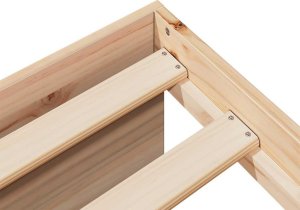 vidaXL vidaXL Łóżko dzienne bez materaca 75x190 cm lite drewno sosnowe 9