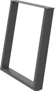 vidXL Nogi do stołu jadalnianego, 2 szt., antracyt, 70x(72-73)cm, stal 4