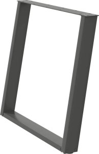 vidXL Nogi do stołu jadalnianego, 2 szt., antracyt, 100x(72-73) cm 4