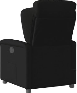 vidaXL Rozkładany fotel masujący, elektryczny, czarny, tkanina 7