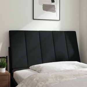 vidaXL Poduszka na wezgłowie, czarna, 100 cm, tkanina 2
