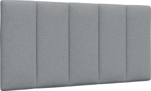 vidaXL vidaXL Rama łóżka bez materaca, jasnoszara, 100x200 cm, obita tkaniną 7
