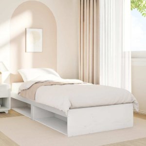 vidaXL vidaXL Łóżko dzienne bez materaca, białe, 80x200 cm, drewno sosnowe 4