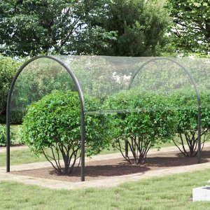 vidaXL Przezroczysta plandeka z oczkami 4x12 m PVC 2