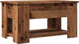 vidaXL Stolik kawowy Stare drewno 79x49x41 cm Drewno klejone 2