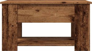 vidaXL Stolik kawowy Stare drewno 79x49x41 cm Drewno klejone 5