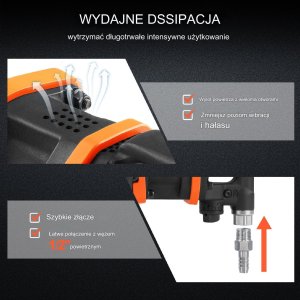 Pneumatyczny Klucz Udarowy Pistolet Ręczny 6700 Nm 3