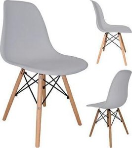 Krzesło skandynawskie kuchnia jadalnia salon MIA2 szare 2
