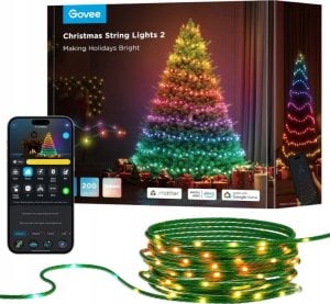 Govee H70C4 Christmas Light 20m Zielone | Lampki choinkowe świąteczne | RGBWIC 1