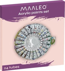 Farby akrylowe 12ml - zestaw 24 szt. Maaleo 24725 3