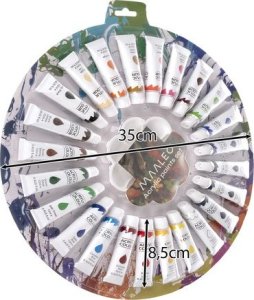 Farby akrylowe 12ml - zestaw 24 szt. Maaleo 24725 4