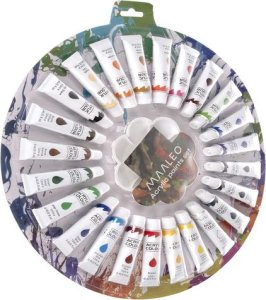 Farby akrylowe 12ml - zestaw 24 szt. Maaleo 24725 5