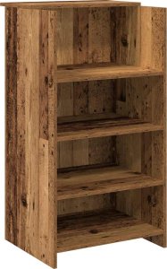 vidaXL Biurko recepcyjne Stare drewno 55x50x103,5 cm Drewno klejone 2