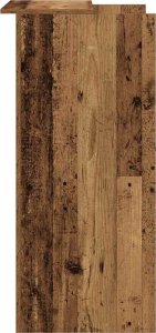 vidaXL Biurko recepcyjne Stare drewno 55x50x103,5 cm Drewno klejone 6