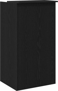 Biurko vidaXL vidaXL Biurko recepcyjne czarne 55x50x103,5 cm Drewno klejone 7