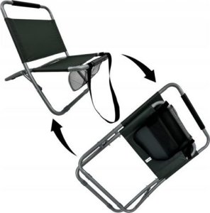Krzesło składane turystyczne LUISl leżak c. szare 5