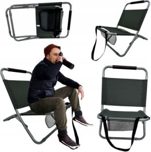 Krzesło składane turystyczne LUISl leżak c. szare 7