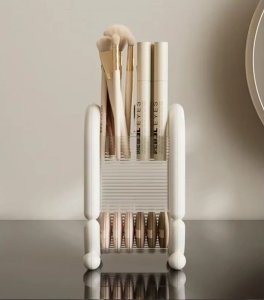 Organizer na pędzle, kosmetyki kremowy 20cm x 12cm CB59 5