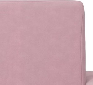 Kanapa dla dziecka, rozkładana, różowa, miękki plusz 7