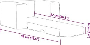 Kanapa dla dziecka, rozkładana, różowa, miękki plusz 10
