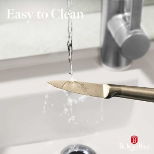 STALOWY NÓŻ DO OBIERANIA BERLINGER HAUS 9,5cm BH-2933 GOLD 6