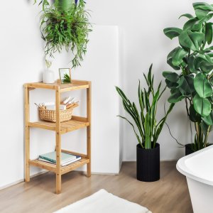 Szafka bambusowa łazienkowa GreenBlue, 370x330x780mm, 3 półki, GB321 8