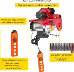 Elektryczna Wciągarka Sufitowa do Garażu 800 kg 3