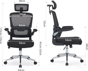 Krzesło biurowe Mozos ERGO-K Czarne 11