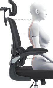 Krzesło biurowe Mozos ERGO-K Czarne 3