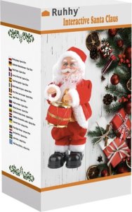 Mikołaj grający- figurka 30cm Ruhhy 22162 2