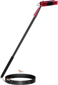 Szczotka myjka wodna teleskopowa z wężem do mycia okien paneli słonecznych dł. 8.9m 2