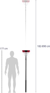 Szczotka myjka wodna teleskopowa z wężem do mycia okien paneli słonecznych dł. 8.9m 3