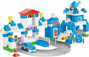 Technok Zestaw Budowlany Policyjny Klocki Posterunek Policji Radiowozy Znaki Drogow 5