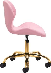 Taboret kosmetyczny QS-06G złoto różowy 3