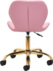 Taboret kosmetyczny QS-06G złoto różowy 4