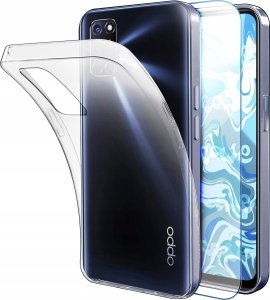 Etui Do Oppo A52 (Przezroczyste, Silikonowe, Ochronne, Case)   Szkło 9H 1