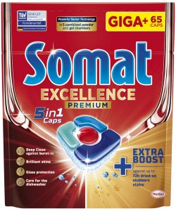 Somat Giga+ Excellence 5w1 Kapsułki do zmywarki, 65 sztuk 1