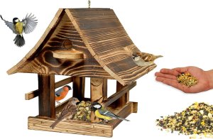 Drewniany karmnik dla ptaków XXL 5