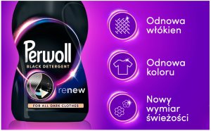 Perwoll Renew Black Płyn do prania ciemnych tkanin, 3 l 2