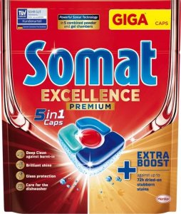 Somat Excellence Premium 5w1 Kapsułki do zmywarki, 42 sztuki 1